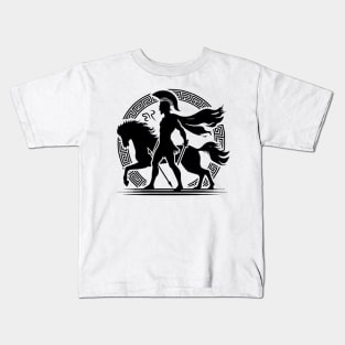 Achilles greek god for mythology art lovers Kids T-Shirt